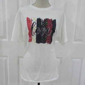 Colorful "Love Louis" Patterned Tee Shirt